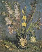 Vincent Van Gogh Vase with Gladioli oil painting on canvas